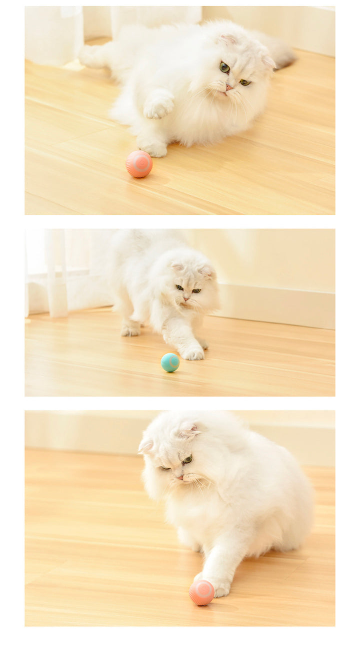 Intelligenter Automatik-Spielball für Katzen – Selbstrollender und rotierender Ball